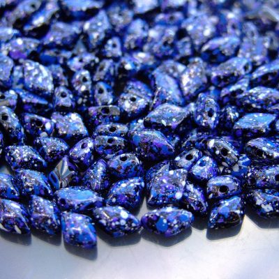 10g GemDuo Beads Jet Indigo Confetti Michael's UK Jewellery