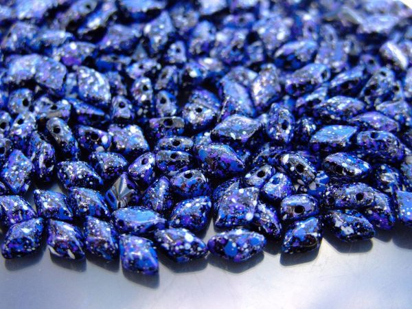 10g GemDuo Beads Jet Indigo Confetti Michael's UK Jewellery