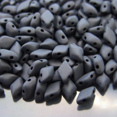 10g GemDuo Beads Jet Matte Michael's UK Jewellery