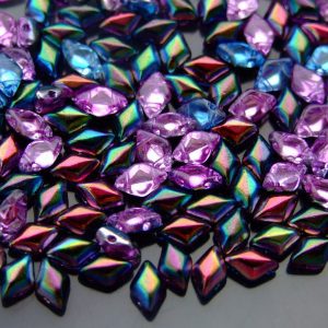 10g GemDuo Beads Magic Line Blue Pink Michael's UK Jewellery