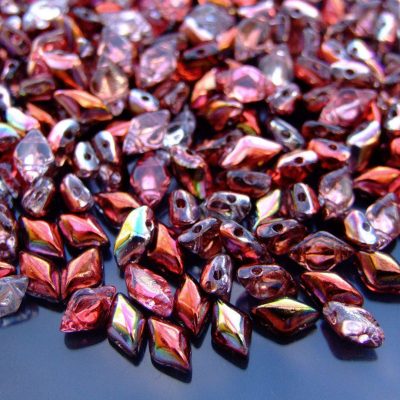 10g GemDuo Beads Magic Line Red Brown Michael's UK Jewellery