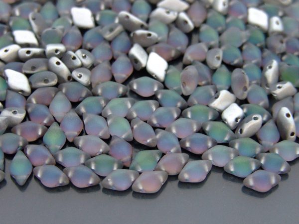 10g GemDuo Beads Matte Backlit Petroleum Michael's UK Jewellery