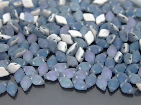 10g GemDuo Beads Matte Backlit Violet Ice Michael's UK Jewellery