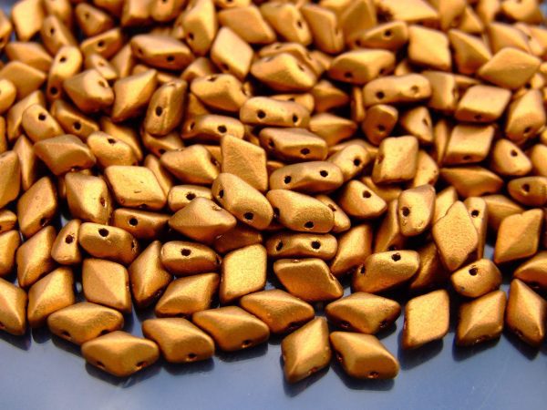 10g GemDuo Beads Matte Metallic Antique Gold Michael's UK Jewellery