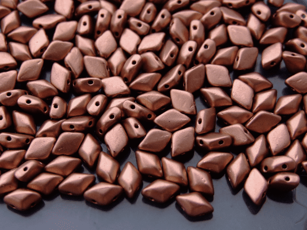 10g GemDuo Beads Matte Metallic Bronze Copper Michael's UK Jewellery