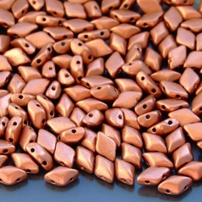 10g GemDuo Beads Matte Metallic Copper Michael's UK Jewellery