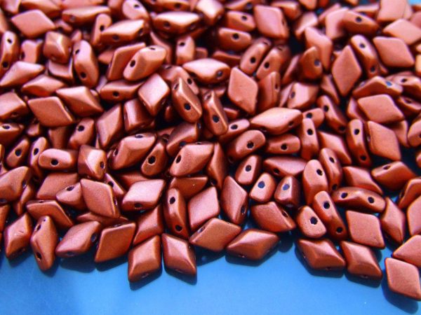 10g GemDuo Beads Matte Metallic Dark Copper Michael's UK Jewellery