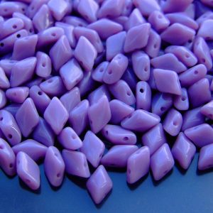 10g GemDuo Beads Opaque Light Purple Michael's UK Jewellery