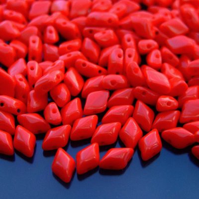 10g GemDuo Beads Opaque Red Michael's UK Jewellery