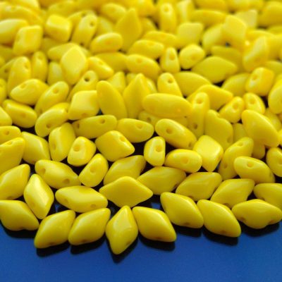 10g GemDuo Beads Opaque Yellow Michael's UK Jewellery
