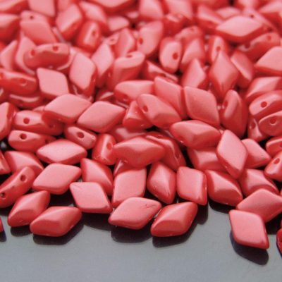 10g GemDuo Beads Pastel Dark Coral Michael's UK Jewellery
