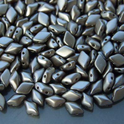 10g GemDuo Beads Pearl Coat Grey Michael's UK Jewellery