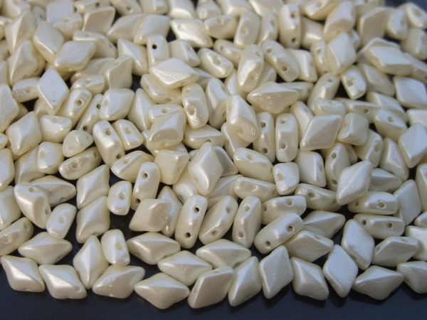 10g GemDuo Beads Pearl Coat Light Cream Michael's UK Jewellery