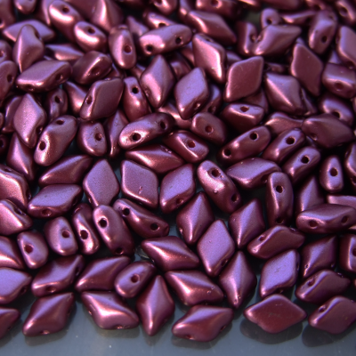 10g GemDuo Beads Pearl Coat Plum Michael's UK Jewellery