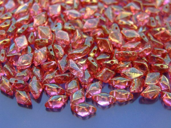 10g GemDuo Beads Pink Gold Luster Michael's UK Jewellery