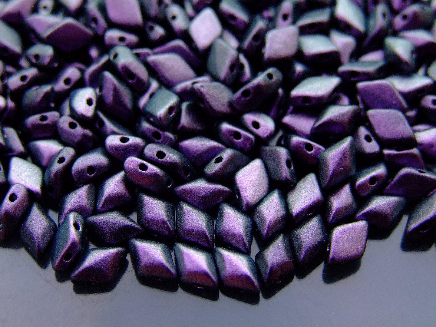 10g GemDuo Beads Polychrome Black Currant Michael's UK Jewellery