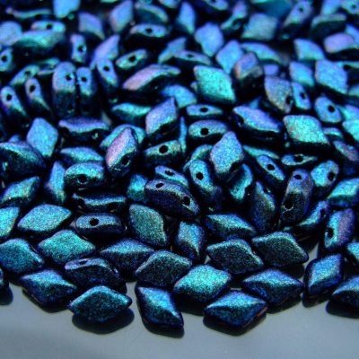 10g GemDuo Beads Polychrome Indigo Violet Michael's UK Jewellery