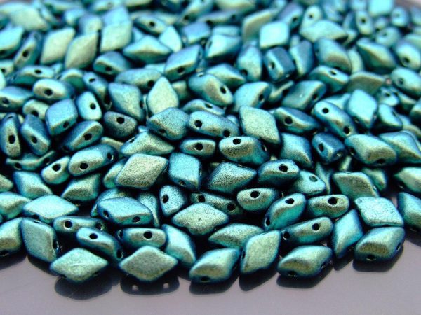 10g GemDuo Beads Polychrome Mint Chocolate Michael's UK Jewellery