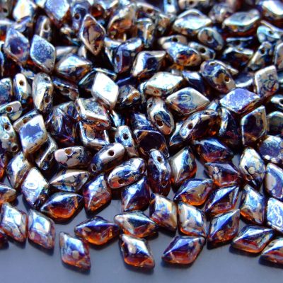 10g GemDuo Beads Transparent Amethyst Rembrandt Michael's UK Jewellery