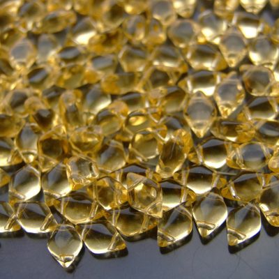 10g GemDuo Beads Transparent Light Topaz Michael's UK Jewellery