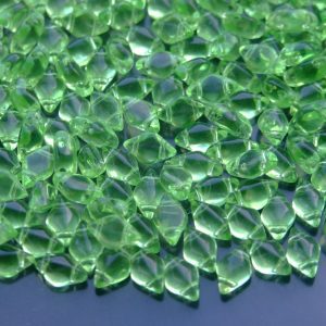 10g GemDuo Beads Transparent Lime Green Michael's UK Jewellery