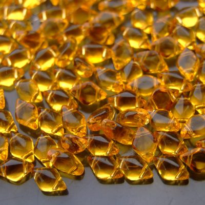 10g GemDuo Beads Transparent Medium Topaz Michael's UK Jewellery