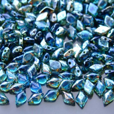 10g GemDuo Beads Transparent Sapphire Rembrandt Michael's UK Jewellery