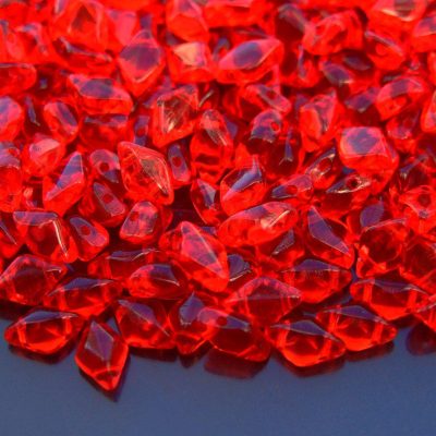 10g GemDuo Beads Transparent Siam Ruby Michael's UK Jewellery