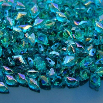 10g GemDuo Beads Twilight Aquamarine Michael's UK Jewellery