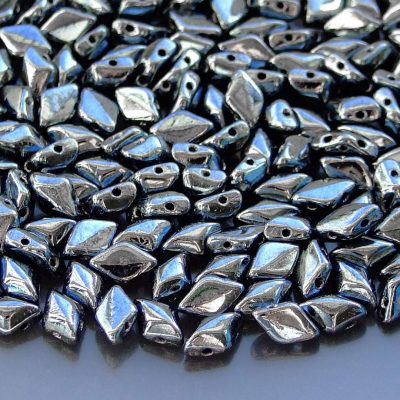 10g GemDuo Duets Beads Jet Hematite Michael's UK Jewellery