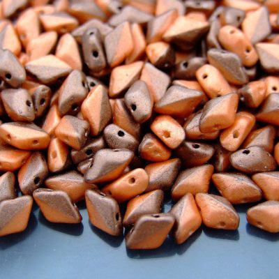 10g GemDuo Duets Beads Polychrome Carrot and Spice Michael's UK Jewellery