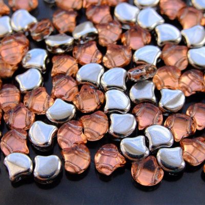 10g Ginko Duo Beads Backlit Peach Michael's UK Jewellery