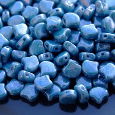 10g Ginko Duo Beads Chalk Blue Luster Michael's UK Jewellery