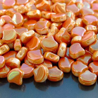 10g Ginko Duo Beads Chalk Full Apricot Michael's UK Jewellery