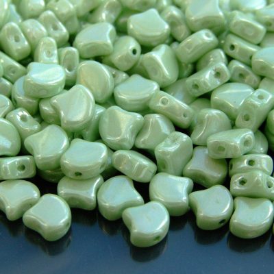 10g Ginko Duo Beads  Chalk Light Green Luster Michael's UK Jewellery