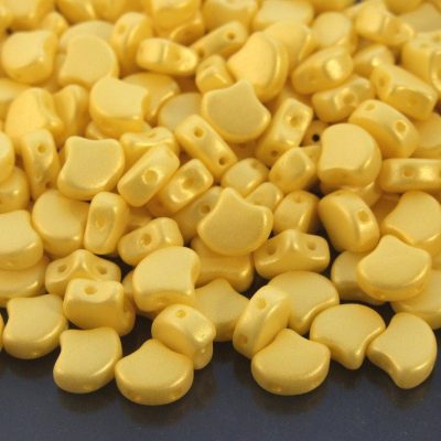 10g Ginko Duo Beads Chatoyant Yellow Michael's UK Jewellery