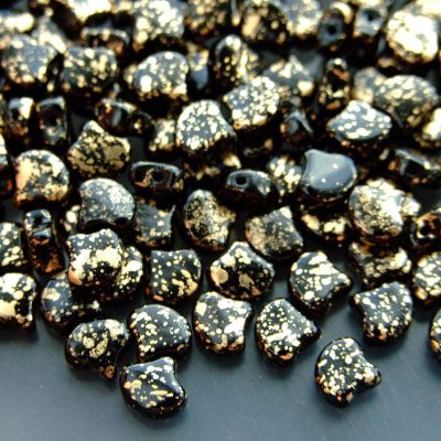 10g Ginko Duo Beads Gold Splash Jet Michael's UK Jewellery