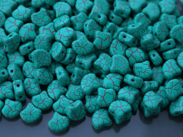 10g Ginko Duo Beads Ionic Turquoise Green Brown Michael's UK Jewellery