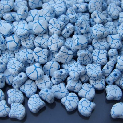 10g Ginko Duo Beads Ionic White Blue Michael's UK Jewellery