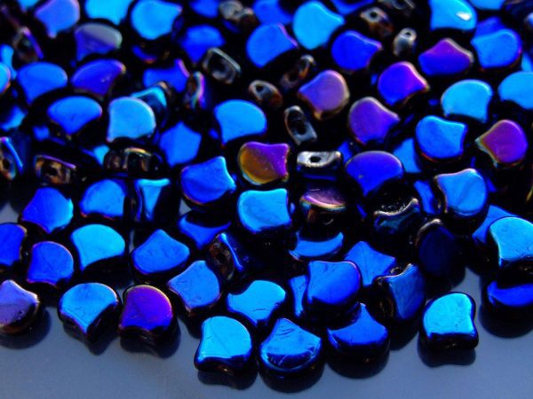 10g Ginko Duo Beads Jet Azuro Michael's UK Jewellery