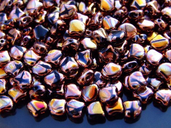 10g Ginko Duo Beads Jet Bronze Apollo Michael's UK Jewellery