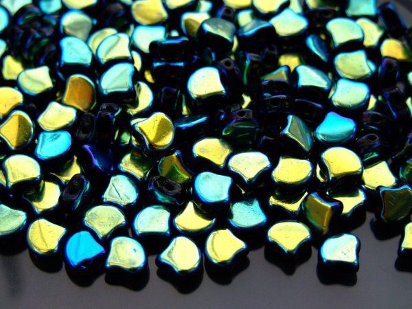 10g Ginko Duo Beads Jet Full AB Michael's UK Jewellery