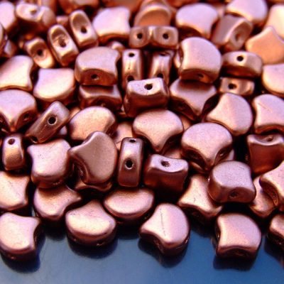 10g Ginko Duo Beads Matte Metallic Bronze Copper Michael's UK Jewellery