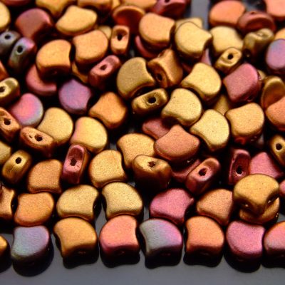 10g Ginko Duo Beads Matte Metallic Bronze Iris Rainbow Michael's UK Jewellery