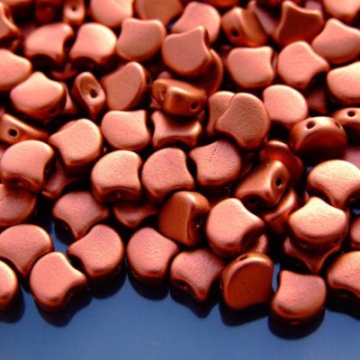 10g Ginko Duo Beads Matte Metallic Dark Copper Michael's UK Jewellery