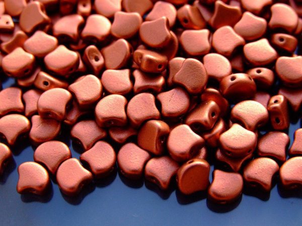 10g Ginko Duo Beads Matte Metallic Dark Copper Michael's UK Jewellery