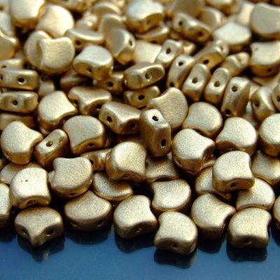 10g Ginko Duo Beads Matte Metallic Flax Michael's UK Jewellery