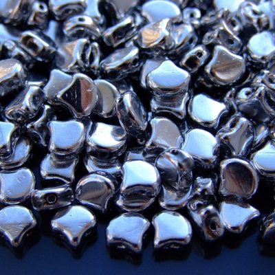 10g Ginko Duo Beads Silver Michael's UK Jewellery