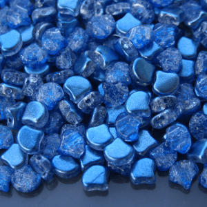 10g Ginko Duo Beads Slushy Blue Raspberry Michael's UK Jewellery