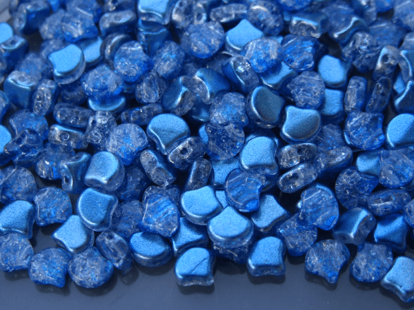 10g Ginko Duo Beads Slushy Blue Raspberry Michael's UK Jewellery